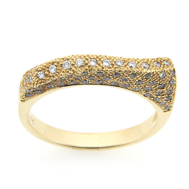 14K Yellow Gold Micro Pave Diamond Ring Band (0.75 ct. tw.)