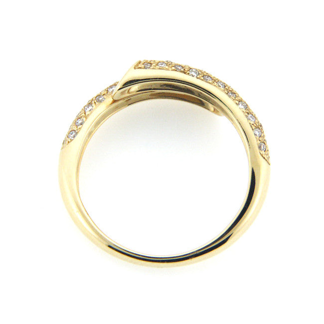 14K Yellow Gold Diamond Pave Stackable Ring 0.45 ct. tw.
