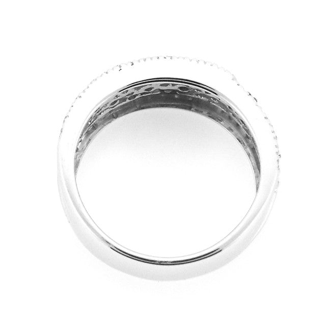 18K White Gold Diamond and Champagne Diamond Ring Band (0.61 ct. tw.)
