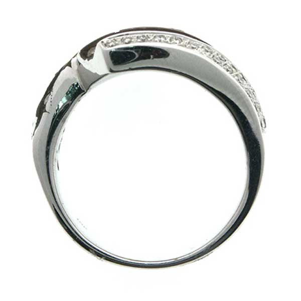 18K White Gold Diamond and Champagne Diamond Ring (0.78 ct. tw.)