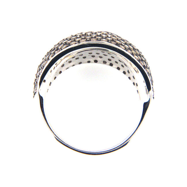 18K White Gold Diamond and Champagne Diamond Pave Ring (1.62 ct. tw.)