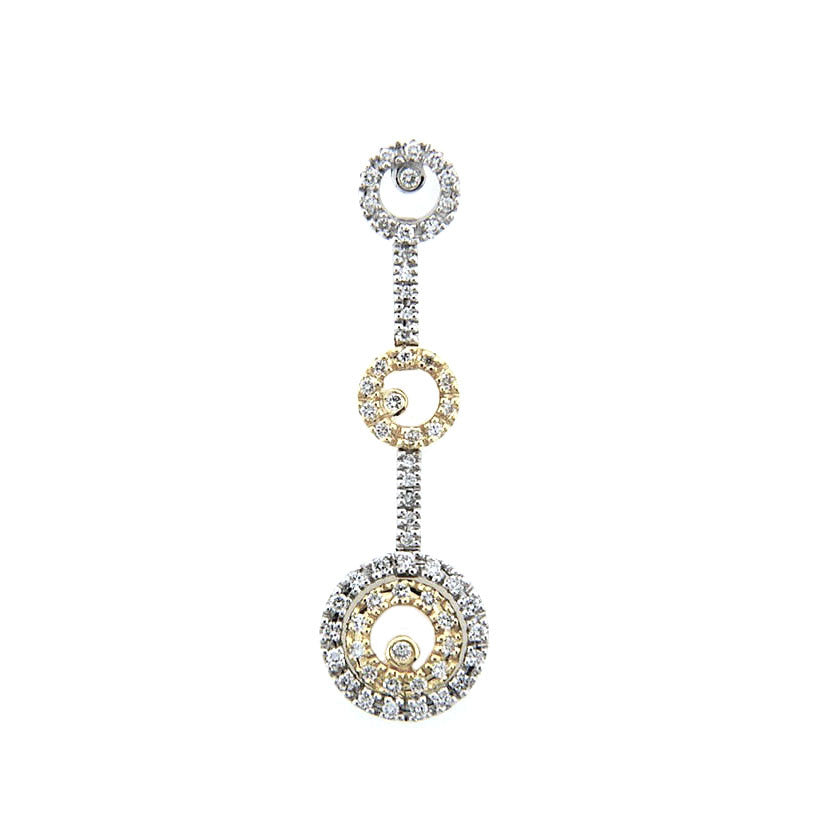 18K White and Yellow Gold Diamond Circle of Life Pendant (0.26 ct. tw.)