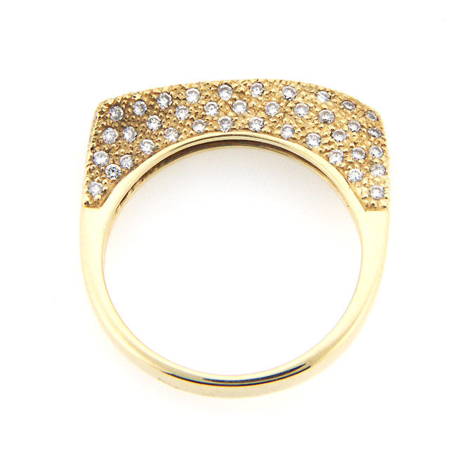 14K Yellow Gold Micro Pave Diamond Ring Band (0.75 ct. tw.)
