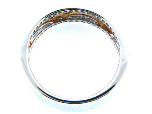 Vintage 18K White and Rose Gold Diamond Ring Band (0.26 ct. tw.)